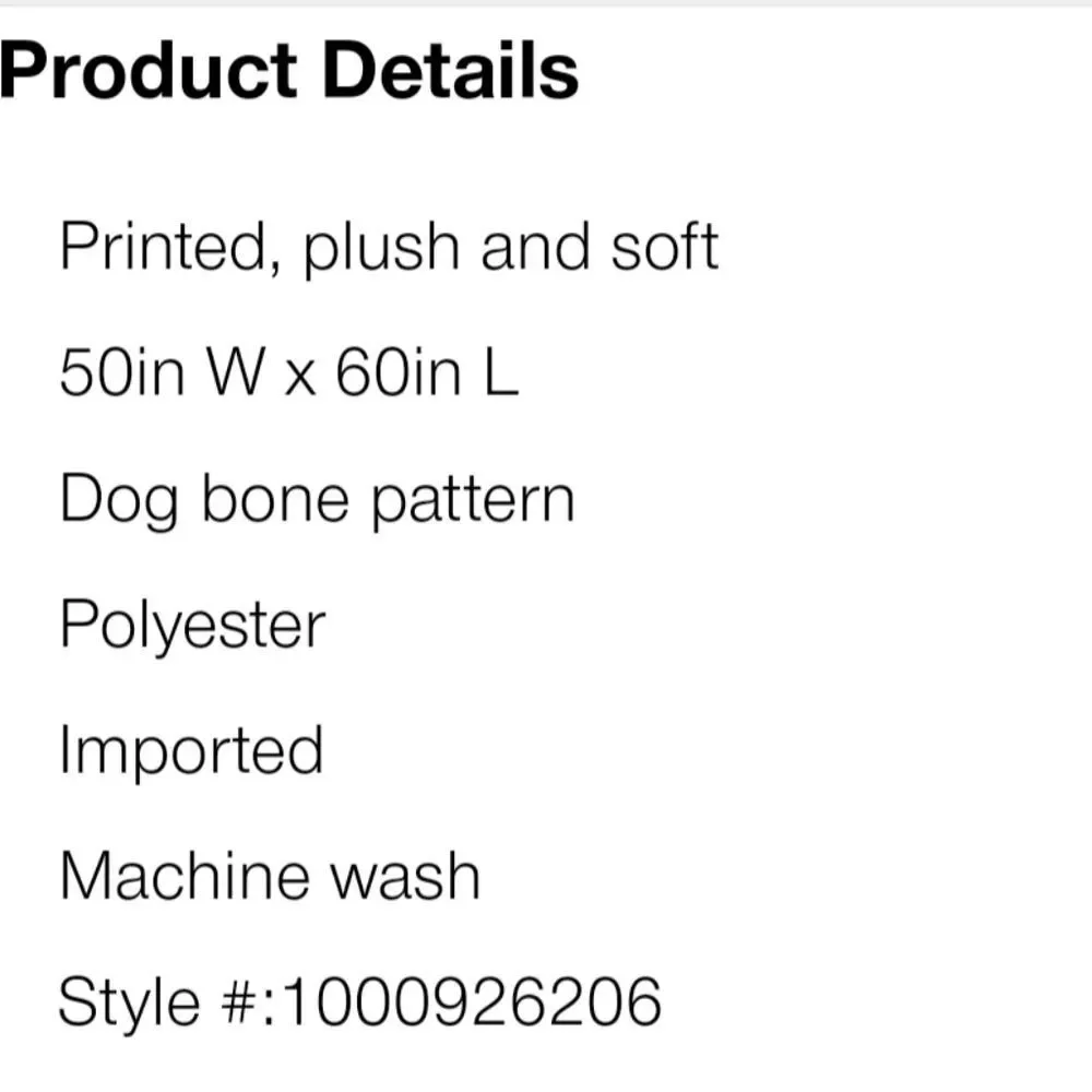 Juicy Couture Signature Logo Bones Plush Pet‎ Throw Blanket